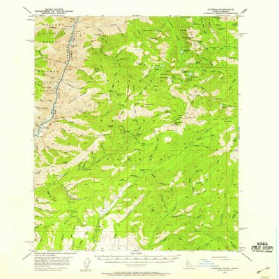 YellowMaps Cuprum ID topo map, 1:62500 Scale, 15 X 15 Minute, Historical, 1957, Updated 1958, 20.9 x 17 in - Polypropylene