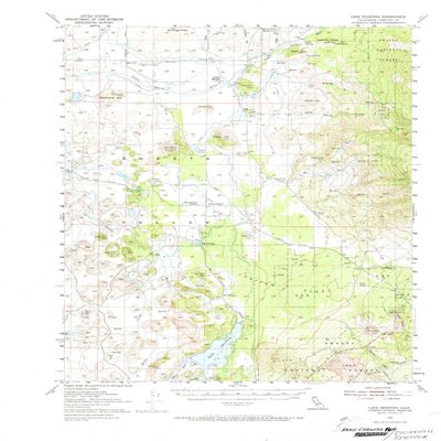 YellowMaps Lake Shastina CA topo map, 1:62500 Scale, 15 X 15 Minute, Historical, 1954, Updated 1974, 21.8 x 16.7 in - Polypropylene