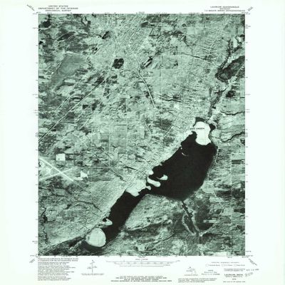 YellowMaps Laurium MI topo map, 1:24000 Scale, 7.5 X 7.5 Minute, Historical, 1978, Updated 1980, 27 x 21.5 in - Polypropylene