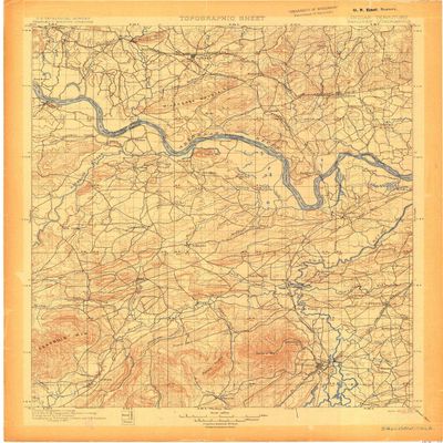 YellowMaps Sallisaw OK topo map, 1:125000 Scale, 30 X 30 Minute, Historical, 1900, 20.3 x 16.7 in - Tyvek