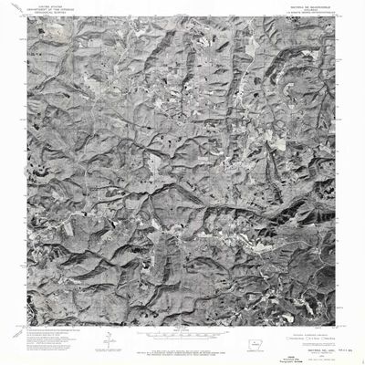 YellowMaps Smyrna NE AR topo map, 1:24000 Scale, 7.5 X 7.5 Minute, Historical, 1974, Updated 1975, 26.7 x 21.9 in - Polypropylene