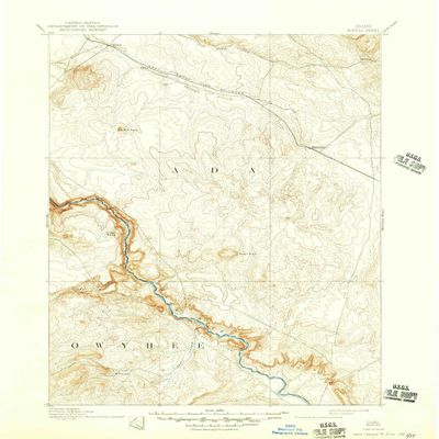 YellowMaps Bisuka ID topo map, 1:125000 Scale, 30 X 30 Minute, Historical, 1894, Updated 1946, 20.7 x 17 in - Polypropylene