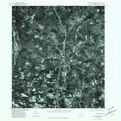 YellowMaps East Greenbush NY topo map, 1:24000 Scale, 7.5 X 7.5 Minute, Historical, 1978, Updated 1982, 26.9 x 22 in - Polypropylene