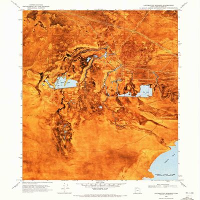 YellowMaps Locomotive Springs UT topo map, 1:24000 Scale, 7.5 X 7.5 Minute, Historical, 1969, Updated 1972, 26.8 x 22 in - Polypropylene