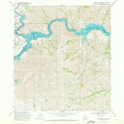 YellowMaps Arrowrock Dam ID topo map, 1:24000 Scale, 7.5 X 7.5 Minute, Historical, 1969, Updated 1972, 27 x 21.5 in - Tyvek