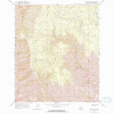 YellowMaps Frye Point ID topo map, 1:24000 Scale, 7.5 X 7.5 Minute, Historical, 1968, Updated 1971, 26.8 x 21.6 in - Polypropylene