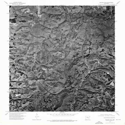 YellowMaps Smyrna NW AR topo map, 1:24000 Scale, 7.5 X 7.5 Minute, Historical, 1974, Updated 1975, 26.8 x 21.9 in - Polypropylene