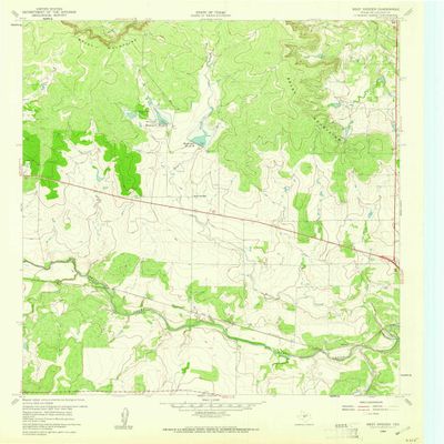 YellowMaps West Sweden TX topo map, 1:24000 Scale, 7.5 X 7.5 Minute, Historical, 1960, Updated 1961, 27 x 23 in - Tyvek
