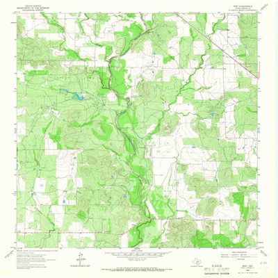 YellowMaps Biry TX topo map, 1:24000 Scale, 7.5 X 7.5 Minute, Historical, 1964, Updated 1967, 27 x 23.1 in - Polypropylene