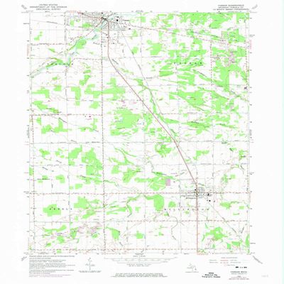 YellowMaps Vassar MI topo map, 1:24000 Scale, 7.5 X 7.5 Minute, Historical, 1963, Updated 1974, 26.9 x 21.5 in - Polypropylene