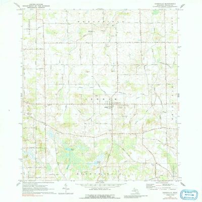 YellowMaps Dansville MI topo map, 1:24000 Scale, 7.5 X 7.5 Minute, Historical, 1970, Updated 1991, 27 x 22 in - Polypropylene