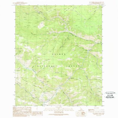 YellowMaps Blackbird Creek ID topo map, 1:24000 Scale, 7.5 X 7.5 Minute, Historical, 1989, Updated 1989, 26.8 x 22 in - Polypropylene