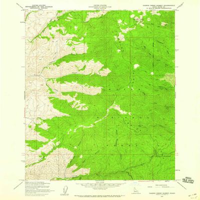 YellowMaps Harris Creek Summit ID topo map, 1:24000 Scale, 7.5 X 7.5 Minute, Historical, 1957, Updated 1959, 26.9 x 22 in - Tyvek