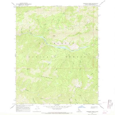 YellowMaps Toboggan Ridge ID topo map, 1:24000 Scale, 7.5 X 7.5 Minute, Historical, 1966, Updated 1969, 26.9 x 22 in - Tyvek