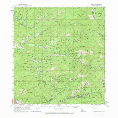 YellowMaps Burke ID topo map, 1:62500 Scale, 15 X 15 Minute, Historical, 1957, Updated 1969, 21.4 x 15.4 in - Polypropylene