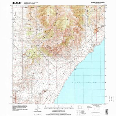 YellowMaps Soldiers Pass UT topo map, 1:24000 Scale, 7.5 X 7.5 Minute, Historical, 1997, Updated 2001, 26.8 x 22 in - Polypropylene