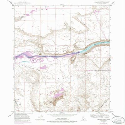 YellowMaps Bruneau Dunes ID topo map, 1:24000 Scale, 7.5 X 7.5 Minute, Historical, 1947, Updated 1986, 26.8 x 22 in - Tyvek