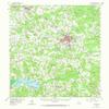 YellowMaps Carthage TX topo map, 1:62500 Scale, 15 X 15 Minute, Historical, 1958, Updated 1973, 20.9 x 18.1 in - Tyvek