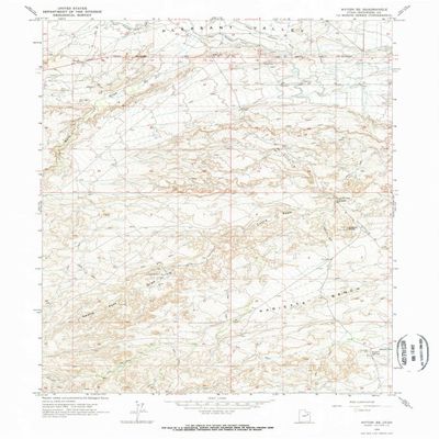 YellowMaps Myton SE UT topo map, 1:24000 Scale, 7.5 X 7.5 Minute, Historical, 1964, Updated 1966, 26.8 x 22 in - Polypropylene