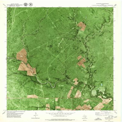 YellowMaps Blanconia TX topo map, 1:24000 Scale, 7.5 X 7.5 Minute, Historical, 1979, Updated 1979, 27.2 x 23.3 in - Polypropylene