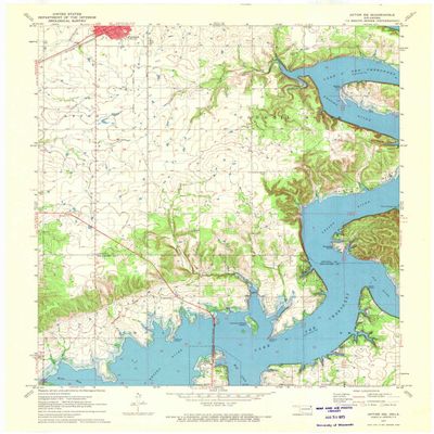 YellowMaps Afton NE OK topo map, 1:24000 Scale, 7.5 X 7.5 Minute, Historical, 1971, Updated 1973, 27.4 x 22 in - Polypropylene