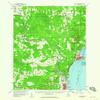YellowMaps Gladstone MI topo map, 1:62500 Scale, 15 X 15 Minute, Historical, 1958, Updated 1959, 21 x 17 in - Polypropylene view 1