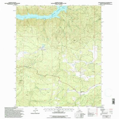 YellowMaps Grangemont ID topo map, 1:24000 Scale, 7.5 X 7.5 Minute, Historical, 1994, Updated 1997, 27 x 22.1 in - Polypropylene