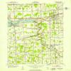Belleville MI topo map, 1:24000 Scale, 7.5 X 7.5 Minute, Historical, 1952, Updated 1953, 27 x 21.9 in - Polypropylene view 1