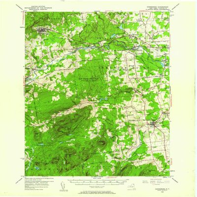 YellowMaps Dannemora NY topo map, 1:62500 Scale, 15 X 15 Minute, Historical, 1956, Updated 1960, 20.9 x 17 in - Polypropylene