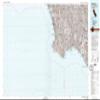 YellowMaps Long Beach CA topo map, 1:100000 Scale, 30 X 60 Minute, Historical, 1981, Updated 1981, 23.9 x 43 in - Polypropylene view 1