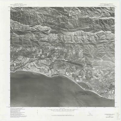 YellowMaps Carpinteria CA topo map, 1:24000 Scale, 7.5 X 7.5 Minute, Historical, 1980, 27.5 x 21.8 in - Polypropylene