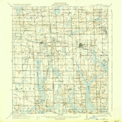 YellowMaps Fowlerville MI topo map, 1:62500 Scale, 15 X 15 Minute, Historical, 1910, Updated 1936, 19.9 x 16.5 in - Polypropylene