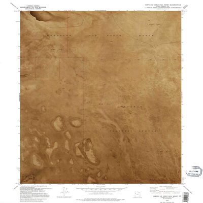 YellowMaps North of Gold Hill Wash UT topo map, 1:24000 Scale, 7.5 X 7.5 Minute, Historical, 1973, Updated 1995, 26.6 x 21.9 in - Polypropylene