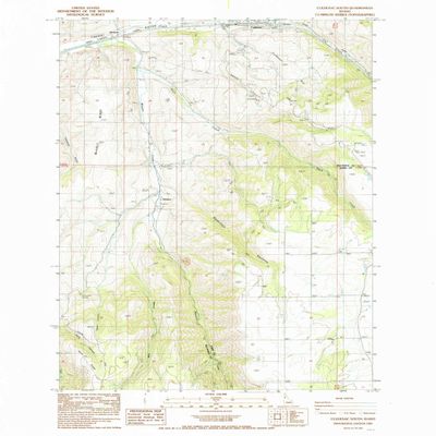 YellowMaps Culdesac South ID topo map, 1:24000 Scale, 7.5 X 7.5 Minute, Historical, 1985, Updated 1985, 26.9 x 22 in - Polypropylene