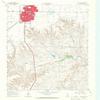 YellowMaps Dumas South TX topo map, 1:24000 Scale, 7.5 X 7.5 Minute, Historical, 1965, Updated 1966, 27 x 23 in - Polypropylene view 1