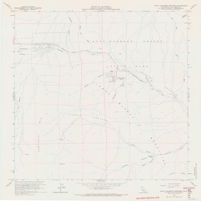 YellowMaps Agua Caliente Springs CA topo map, 1:24000 Scale, 7.5 X 7.5 Minute, Historical, 1959, Updated 1960, 27.3 x 22.3 in - Polypropylene