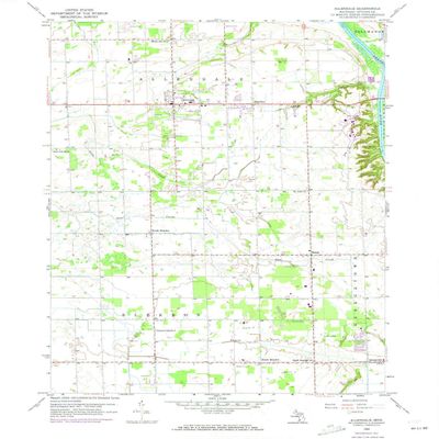 YellowMaps Allendale MI topo map, 1:24000 Scale, 7.5 X 7.5 Minute, Historical, 1958, Updated 1973, 26.9 x 22 in - Polypropylene
