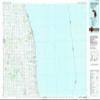 YellowMaps Harbor Beach MI topo map, 1:100000 Scale, 30 X 60 Minute, Historical, 1984, Updated 1991, 24.1 x 38 in - Polypropylene view 1