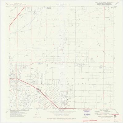YellowMaps Apple Valley North CA topo map, 1:24000 Scale, 7.5 X 7.5 Minute, Historical, 1970, Updated 1974, 27.2 x 22.3 in - Polypropylene