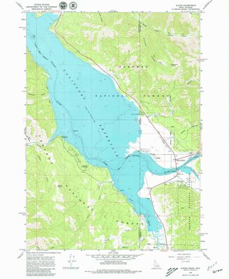 YellowMaps Alpine WY topo map, 1:24000 Scale, 7.5 X 7.5 Minute, Historical, 1966, Updated 1979, 26.8 x 22 in - Tyvek