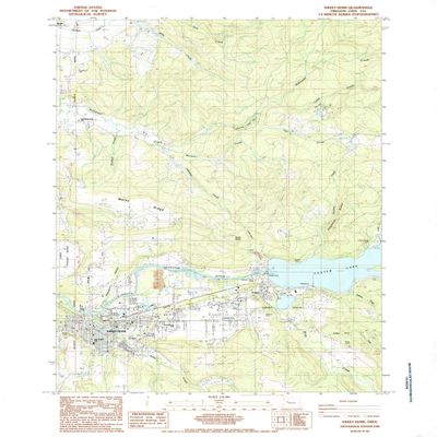YellowMaps Sweet Home OR topo map, 1:24000 Scale, 7.5 X 7.5 Minute, Historical, 1984, Updated 1985, 26.7 x 21.9 in - Polypropylene