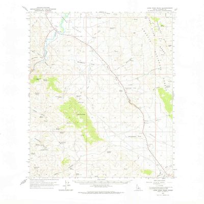 YellowMaps Lone Pine Peak ID topo map, 1:62500 Scale, 15 X 15 Minute, Historical, 1963, Updated 1965, 21.7 x 18 in - Tyvek