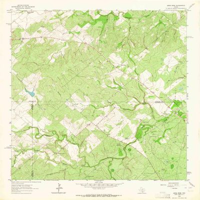YellowMaps Anna Rose TX topo map, 1:24000 Scale, 7.5 X 7.5 Minute, Historical, 1963, Updated 1964, 26.9 x 23 in - Polypropylene