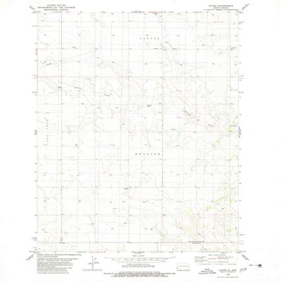 YellowMaps Alpha ND topo map, 1:24000 Scale, 7.5 X 7.5 Minute, Historical, 1980, Updated 1980, 27 x 22.1 in - Tyvek
