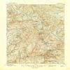 YellowMaps Downieville CA topo map, 1:125000 Scale, 30 X 30 Minute, Historical, 1897, Updated 1946, 20.7 x 16.6 in - Polypropylene view 1