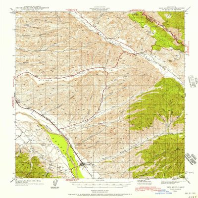 YellowMaps San Ardo CA topo map, 1:62500 Scale, 15 X 15 Minute, Historical, 1941, Updated 1958, 20.8 x 16.6 in - Tyvek