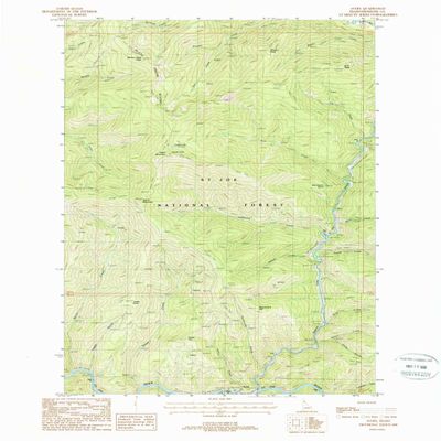 YellowMaps Avery ID topo map, 1:24000 Scale, 7.5 X 7.5 Minute, Historical, 1988, Updated 1988, 26.9 x 22 in - Polypropylene