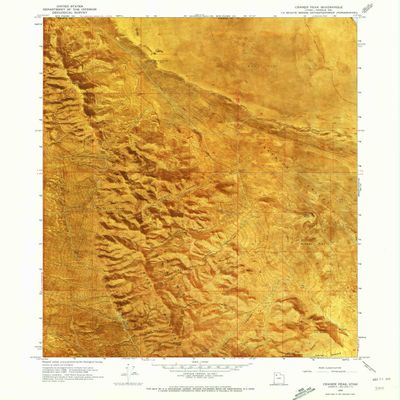 YellowMaps Craner Peak UT topo map, 1:24000 Scale, 7.5 X 7.5 Minute, Historical, 1968, Updated 1973, 26.8 x 22 in - Tyvek