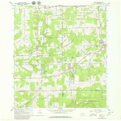 YellowMaps Bliss NY topo map, 1:24000 Scale, 7.5 X 7.5 Minute, Historical, 1966, Updated 1979, 27 x 22 in - Tyvek