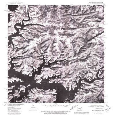 Bull Shoals AR topo map, 1:24000 Scale, 7.5 X 7.5 Minute, Historical, 1979, Updated 1981, 26.7 x 21.9 in - Polypropylene